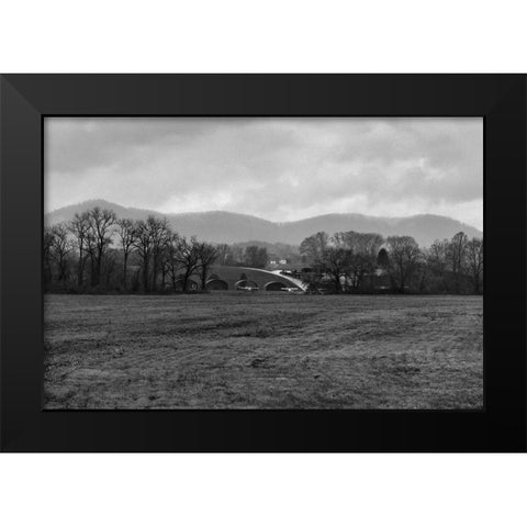 Airfield Black Modern Wood Framed Art Print by Malone, Will