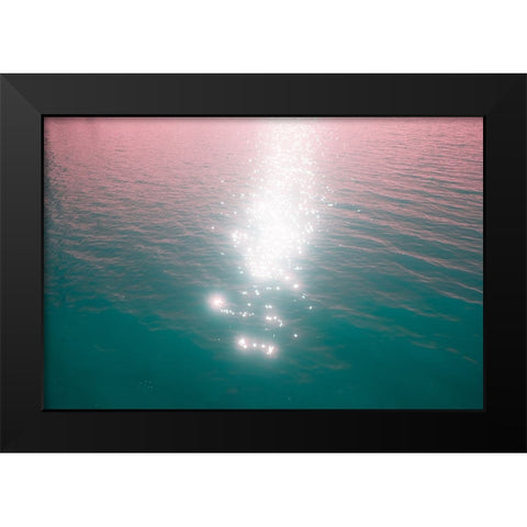 Lake Chatuge Black Modern Wood Framed Art Print by Malone, Will