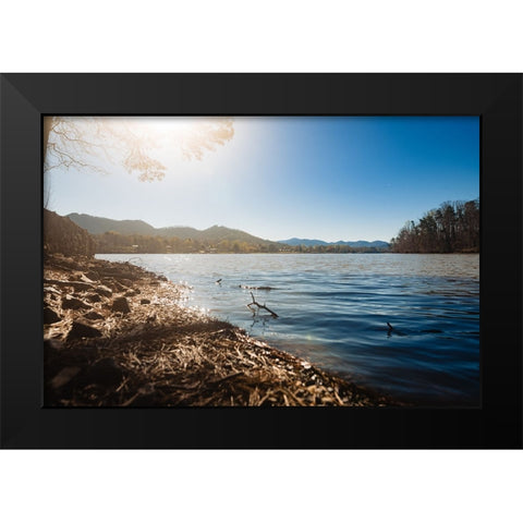 Lake Chatuge 3 Black Modern Wood Framed Art Print by Malone, Will