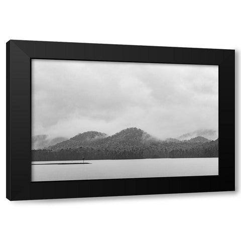Lake Chatuge 4 Black Modern Wood Framed Art Print with Double Matting by Malone, Will