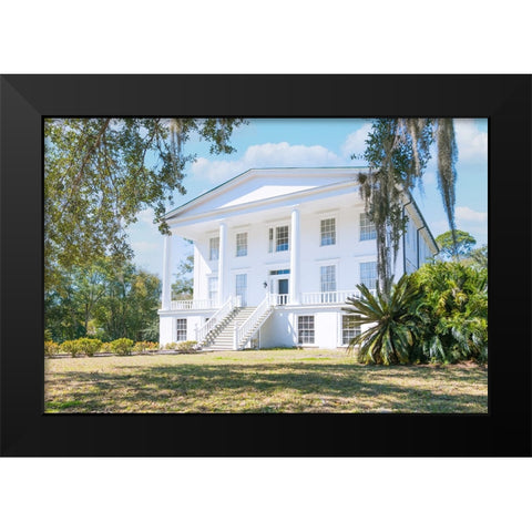 Orange Hall Black Modern Wood Framed Art Print by Malone, Will