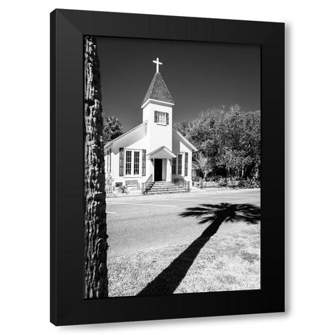 Our Lady of the Sea Shadow Black Modern Wood Framed Art Print with Double Matting by Malone, Will