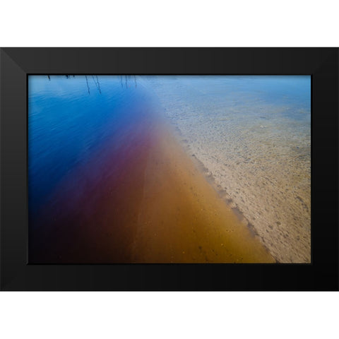 Rainbow Shores Black Modern Wood Framed Art Print by Malone, Will