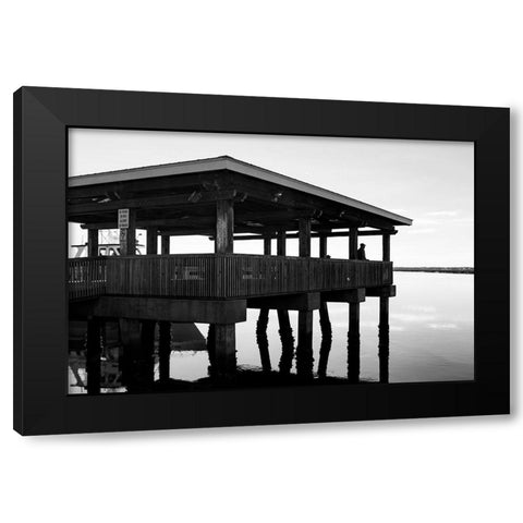 The Tourist 2 Black Modern Wood Framed Art Print by Malone, Will