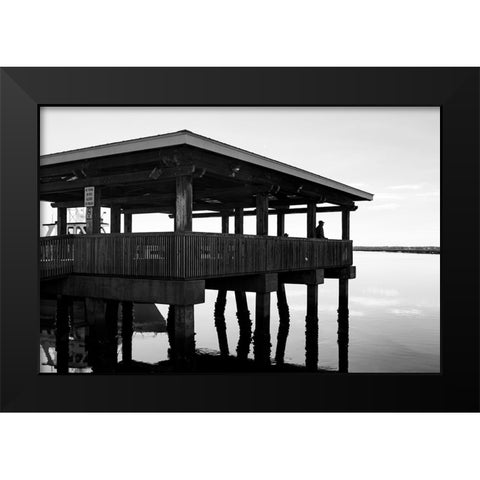 The Tourist 2 Black Modern Wood Framed Art Print by Malone, Will