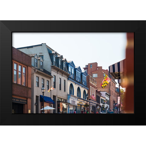 Downtown Annapolis 2 Black Modern Wood Framed Art Print by Malone, Will