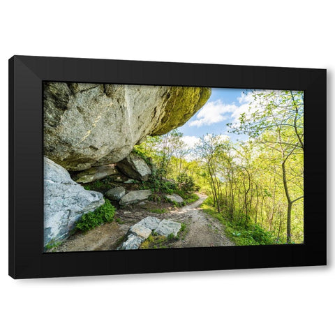 Under the Rock Black Modern Wood Framed Art Print with Double Matting by Malone, Will