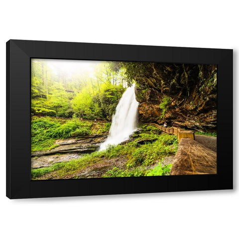 Dry Falls 4 Black Modern Wood Framed Art Print by Malone, Will