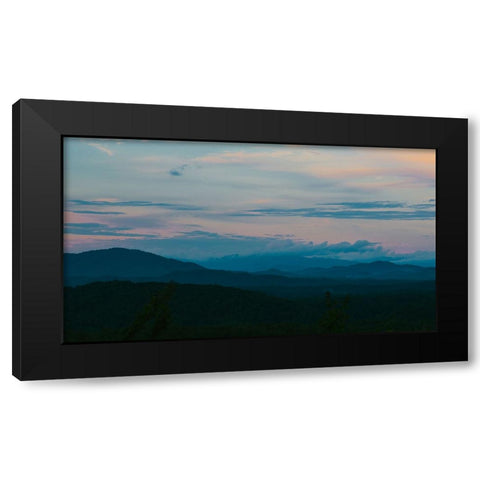 Smokey Morning Black Modern Wood Framed Art Print by Malone, Will