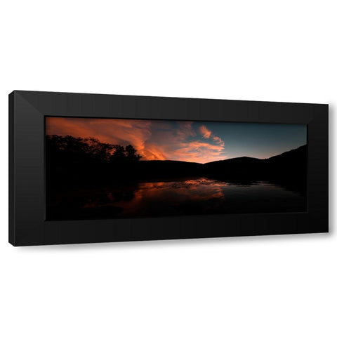 Bonfire Black Modern Wood Framed Art Print with Double Matting by Malone, Will