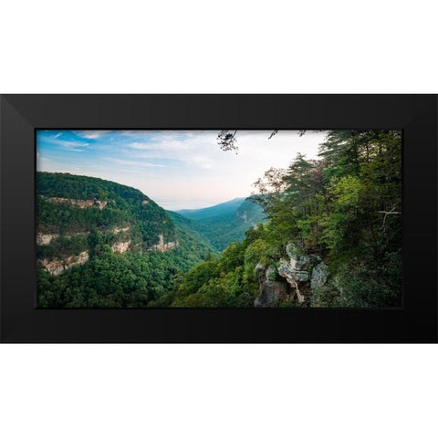 Cloudland Black Modern Wood Framed Art Print by Malone, Will