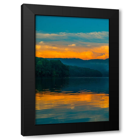 Fire in the Sky 3 Black Modern Wood Framed Art Print with Double Matting by Malone, Will