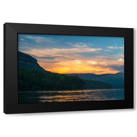 Fire in the Sky 4 Black Modern Wood Framed Art Print by Malone, Will