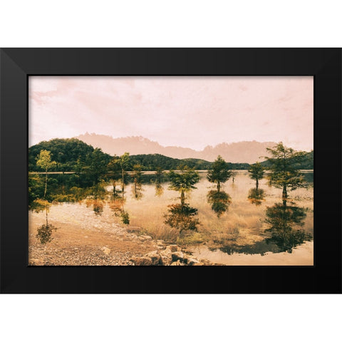 Ocoee Gold Black Modern Wood Framed Art Print by Malone, Will