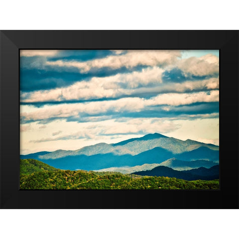 Smokey Black Modern Wood Framed Art Print by Malone, Will