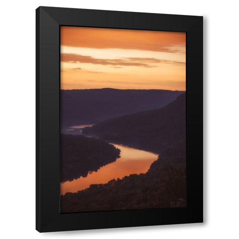 Sunrise Black Modern Wood Framed Art Print by Malone, Will