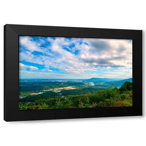 Tennessee Valley Black Modern Wood Framed Art Print by Malone, Will