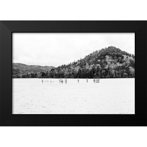 Negative Space Ocoee Black Modern Wood Framed Art Print by Malone, Will