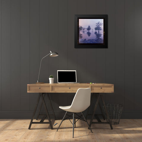 Ocoee Fog Black Modern Wood Framed Art Print by Malone, Will