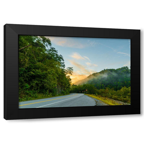 Ocoee Road 2 Black Modern Wood Framed Art Print by Malone, Will