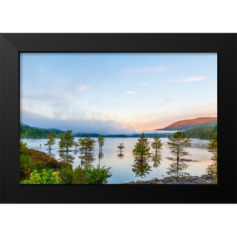 Ocoee Sunrise Black Modern Wood Framed Art Print by Malone, Will