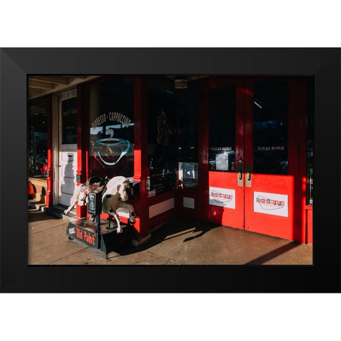 Old Paint Black Modern Wood Framed Art Print by Malone, Will