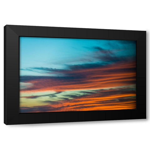 Texas Sunset 3 Black Modern Wood Framed Art Print by Malone, Will