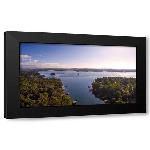 Lake Secession Black Modern Wood Framed Art Print with Double Matting by Malone, Will