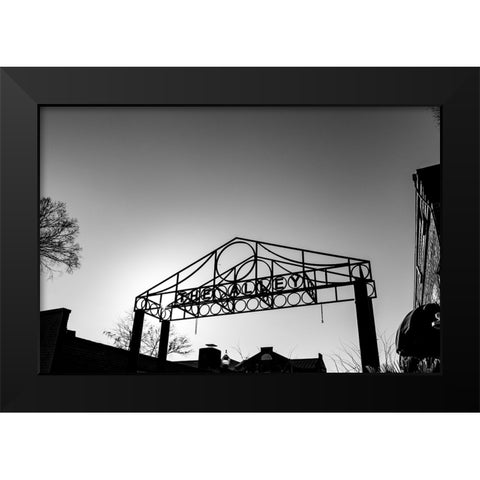 The Alley Black Modern Wood Framed Art Print by Malone, Will