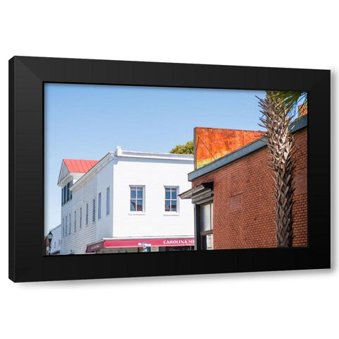 Downtown Beaufort 5 Black Modern Wood Framed Art Print with Double Matting by Malone, Will