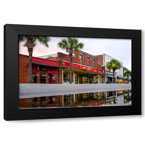 Downtown Beaufort Morning Black Modern Wood Framed Art Print by Malone, Will
