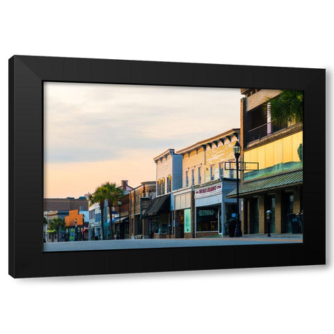 Downtown Beaufort Morning 4 Black Modern Wood Framed Art Print with Double Matting by Malone, Will