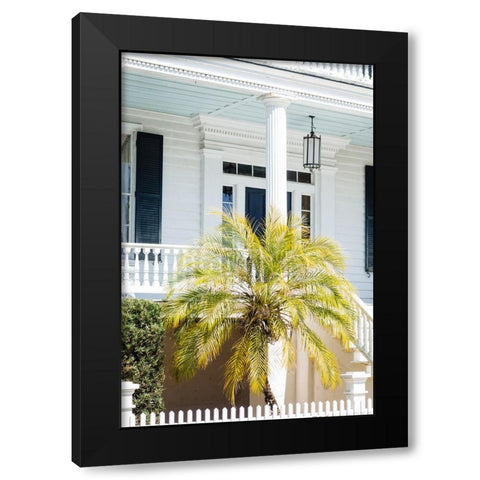 Front Porch Palm Black Modern Wood Framed Art Print by Malone, Will