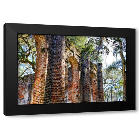 Old Sheldon 1 Black Modern Wood Framed Art Print with Double Matting by Malone, Will