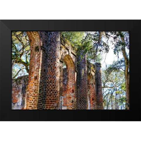 Old Sheldon 1 Black Modern Wood Framed Art Print by Malone, Will