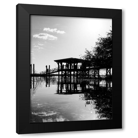 Beautiful Bluffton Day 2 Black Modern Wood Framed Art Print with Double Matting by Malone, Will