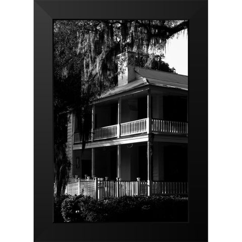Bluffton House Black Modern Wood Framed Art Print by Malone, Will