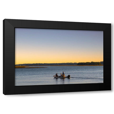 Golden Hour Outing  Black Modern Wood Framed Art Print by Malone, Will