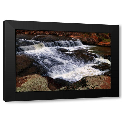 Falls Park Rush Black Modern Wood Framed Art Print by Malone, Will