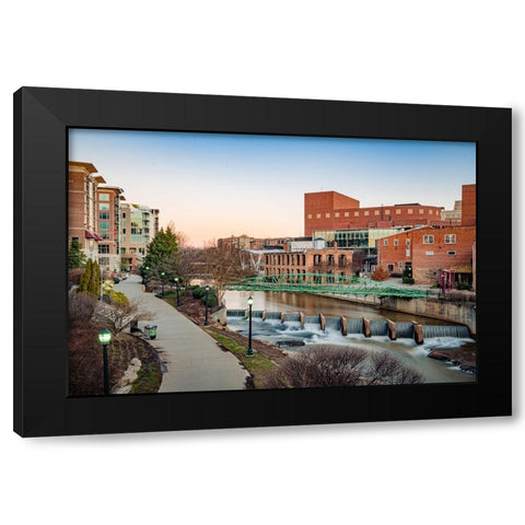 GVL 1 Black Modern Wood Framed Art Print with Double Matting by Malone, Will