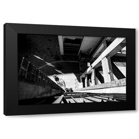 Look Down Black Modern Wood Framed Art Print with Double Matting by Malone, Will