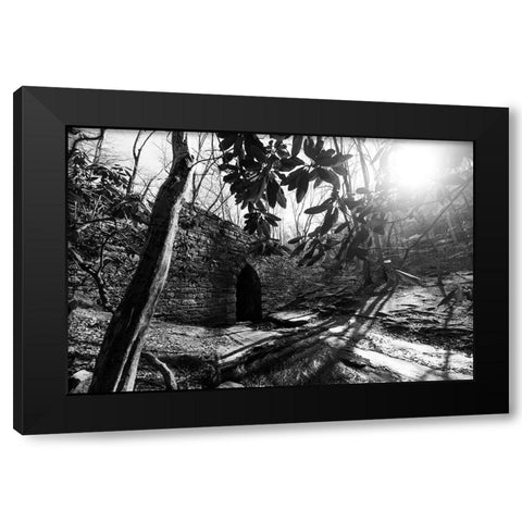 Poinsett Bridge 3 BW Black Modern Wood Framed Art Print by Malone, Will