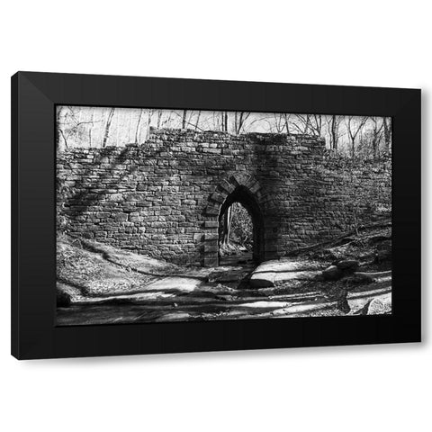 Poinsett Bridge 7 BW Black Modern Wood Framed Art Print with Double Matting by Malone, Will