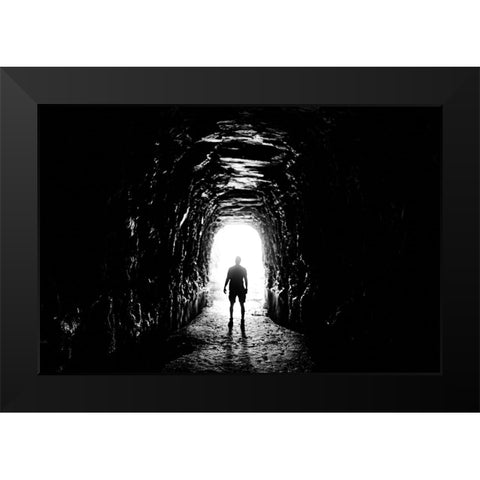 Stumphouse Black Modern Wood Framed Art Print by Malone, Will