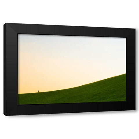 A Long Way Black Modern Wood Framed Art Print by Malone, Will
