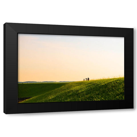 A Long Way 2 Black Modern Wood Framed Art Print by Malone, Will