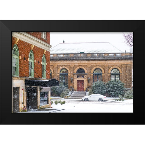 Blizzard Black Modern Wood Framed Art Print by Malone, Will