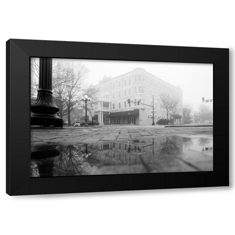 Chichola Fog Black Modern Wood Framed Art Print with Double Matting by Malone, Will