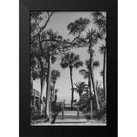 Beach Entry 20 Black Modern Wood Framed Art Print by Malone, Will