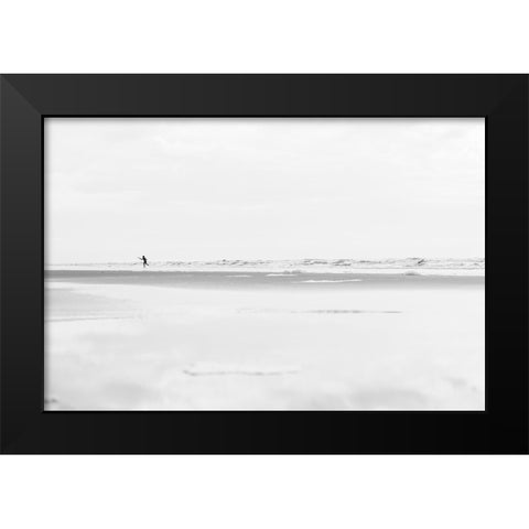 Beach Fun Black Modern Wood Framed Art Print by Malone, Will